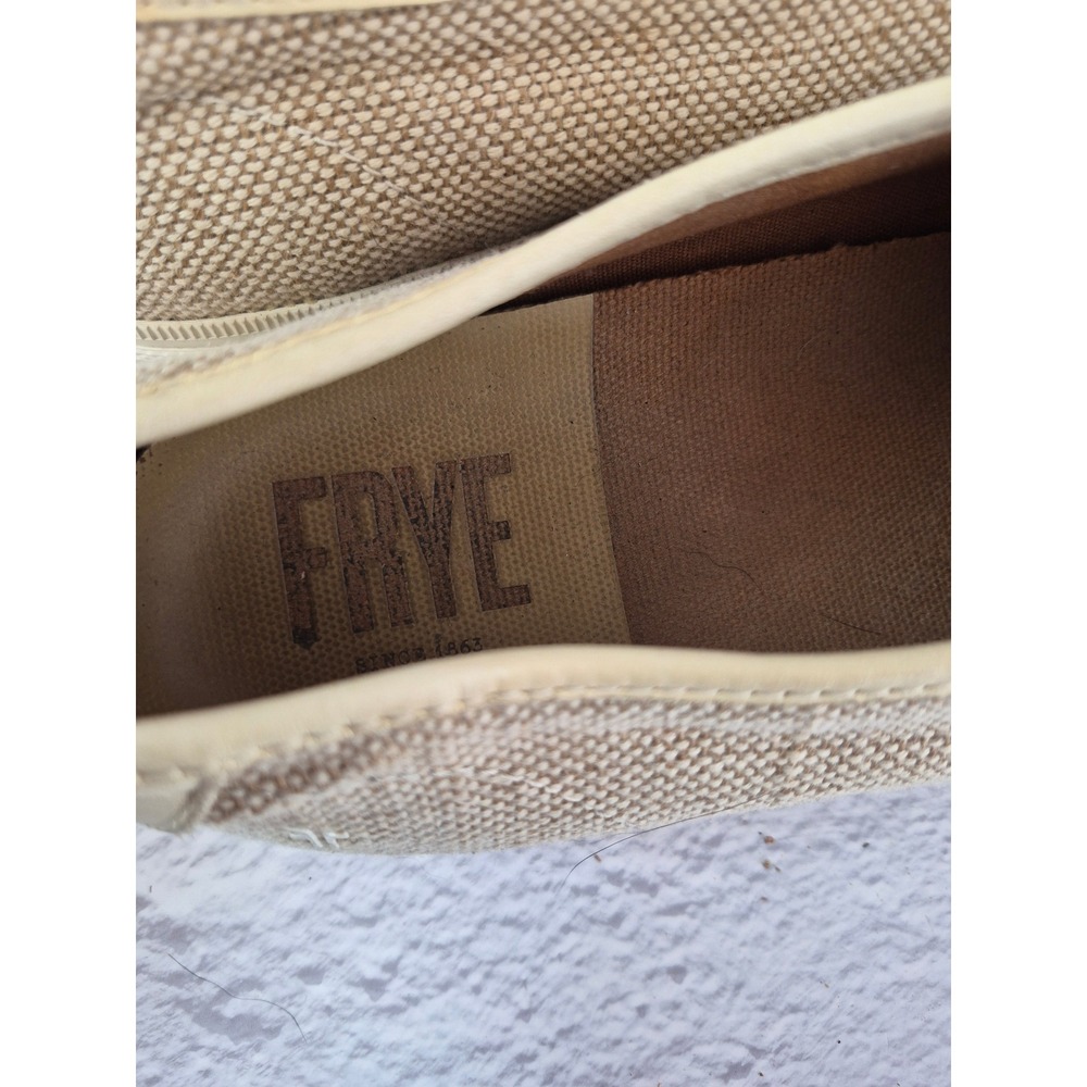 Frye Gia Canvas Slip On Sneakers Womens Size 11 M Beige 3470063 Coastal - Picture 10 of 13